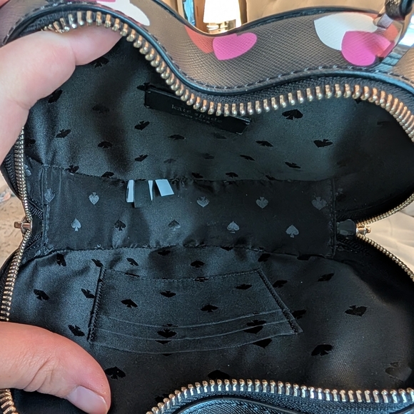 Kate Spade Love Shack Flutter Hearts Crossbody Top Handle Heart Shaped Bag EUC - Picture 7 of 8